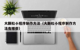 呼和浩特大颗粒小程序制作方法（大颗粒小程序制作方法有哪些）